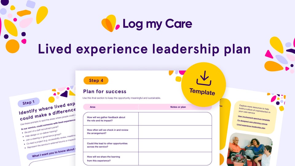 Lived Experience Leadership Plan Thank You